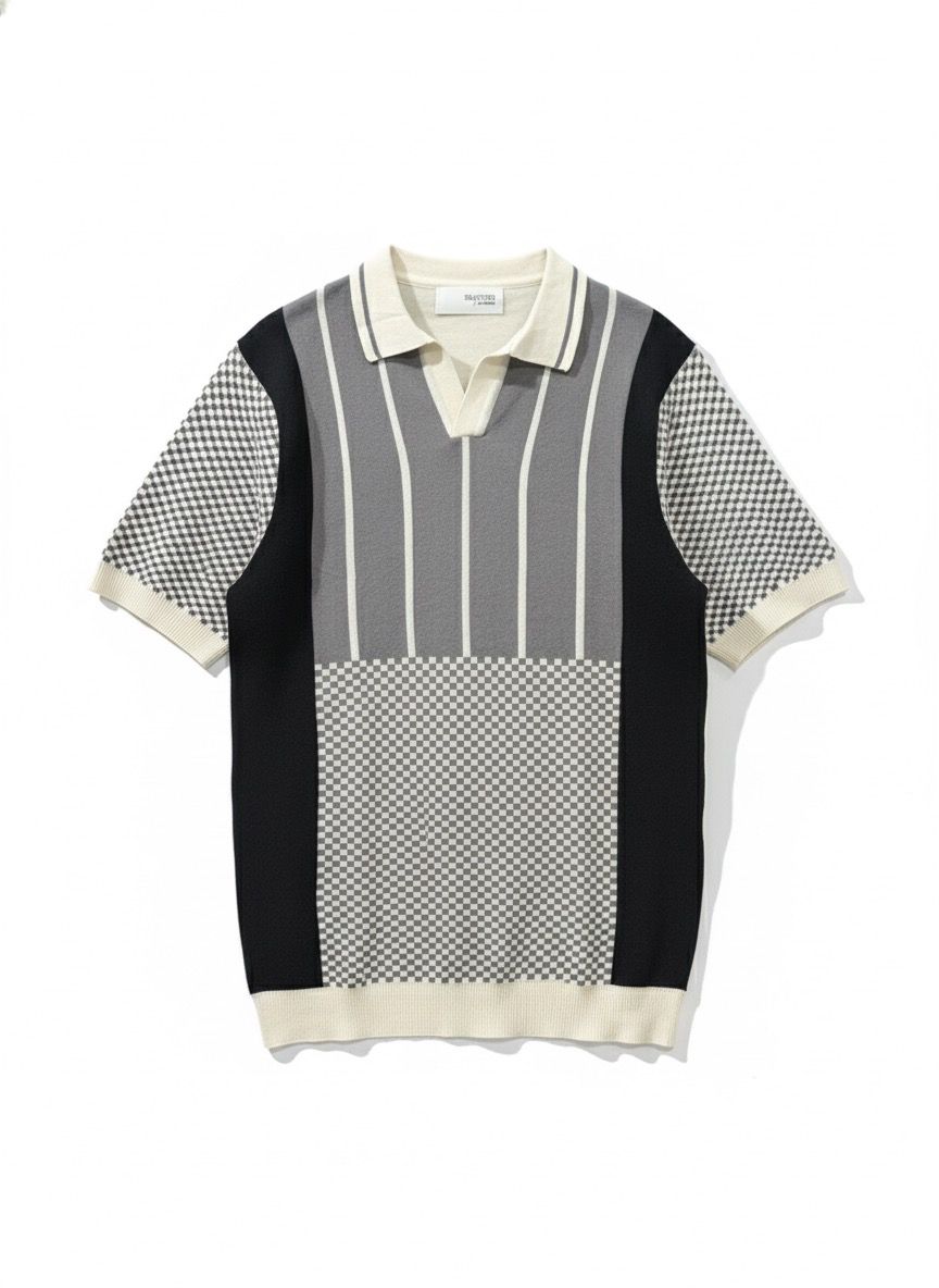 KNITTED POLO T-SHIRT