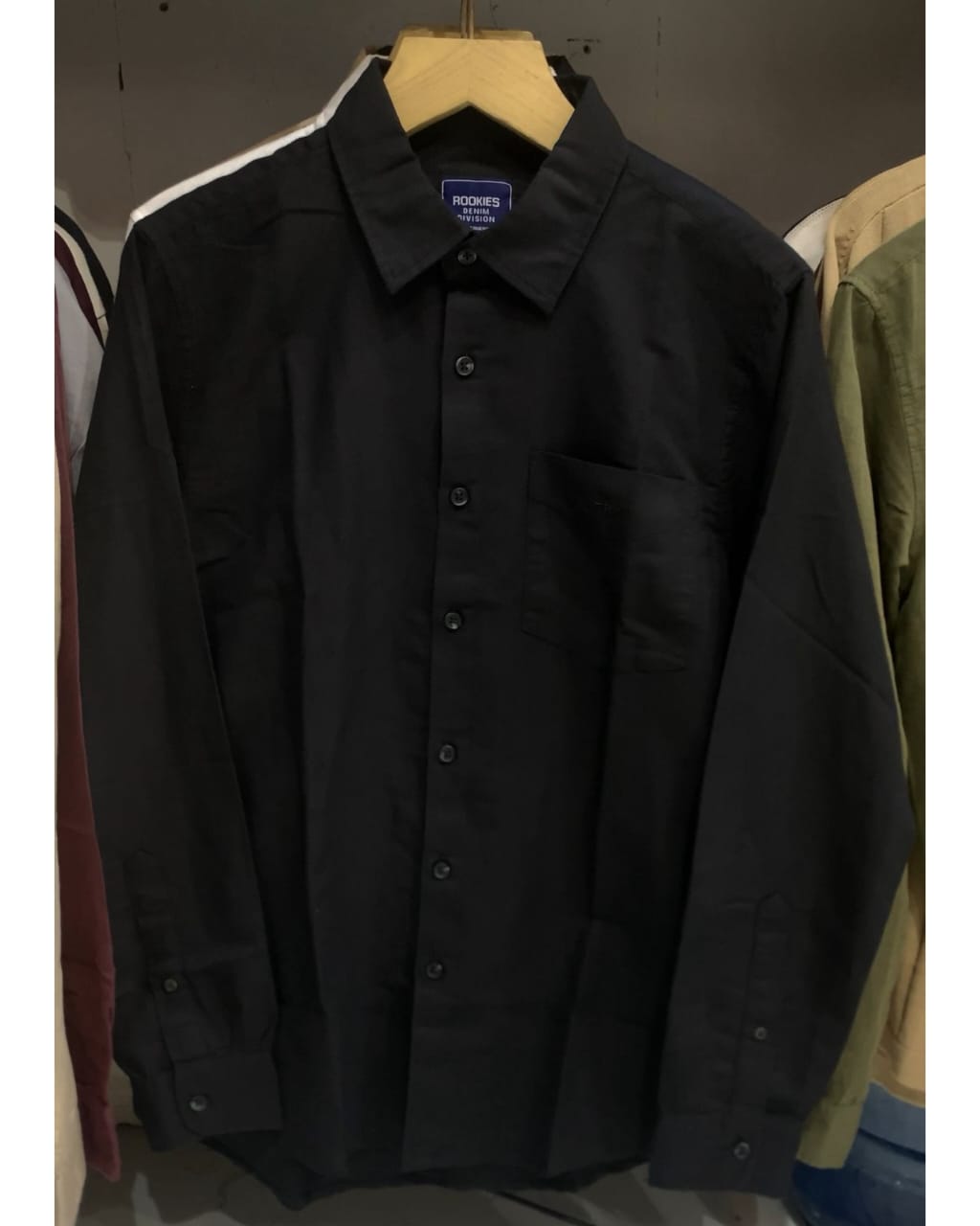 BLACK LINEN SHIRT