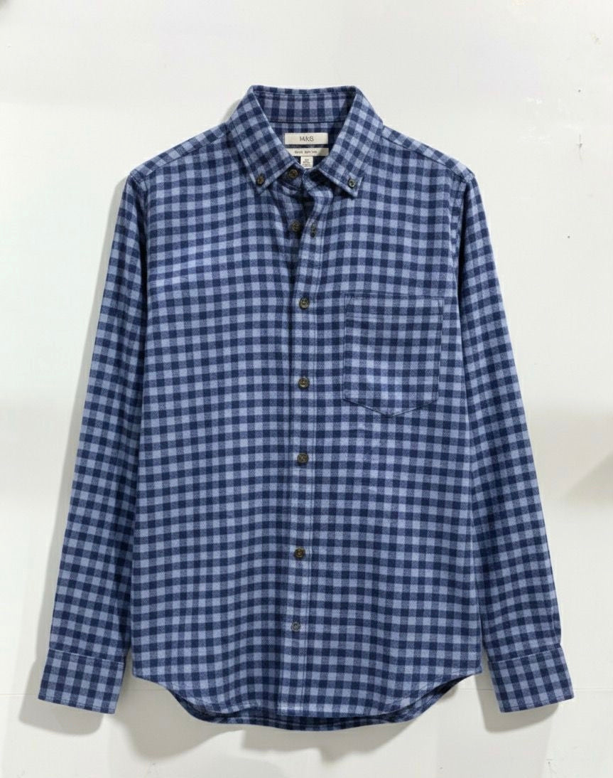 COTTON BRASS CHECKED SHIRT