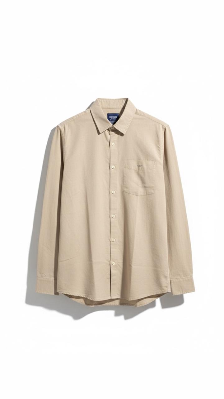 BEIGE LINEN SHIRT