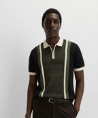 KNITTED HALF ZIP TSHIRT