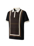 KNITTED HALF ZIP TSHIRT