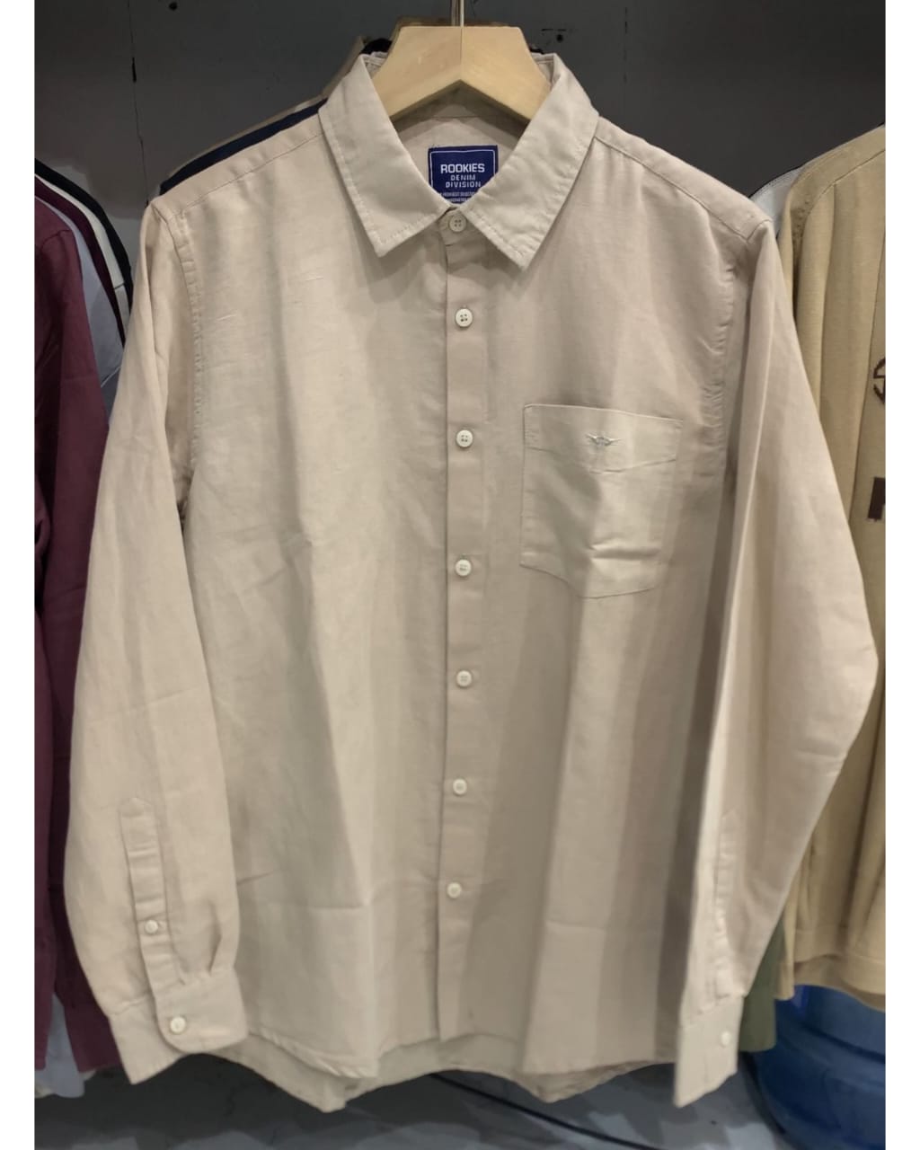 BEIGE LINEN SHIRT