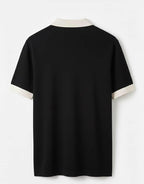 KNITTED HALF ZIP TSHIRT