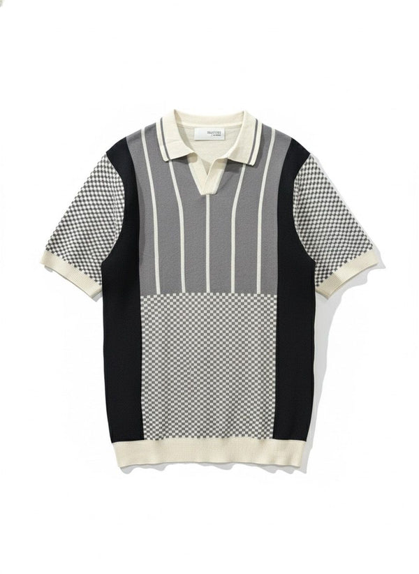 KNITTED POLO T-SHIRT