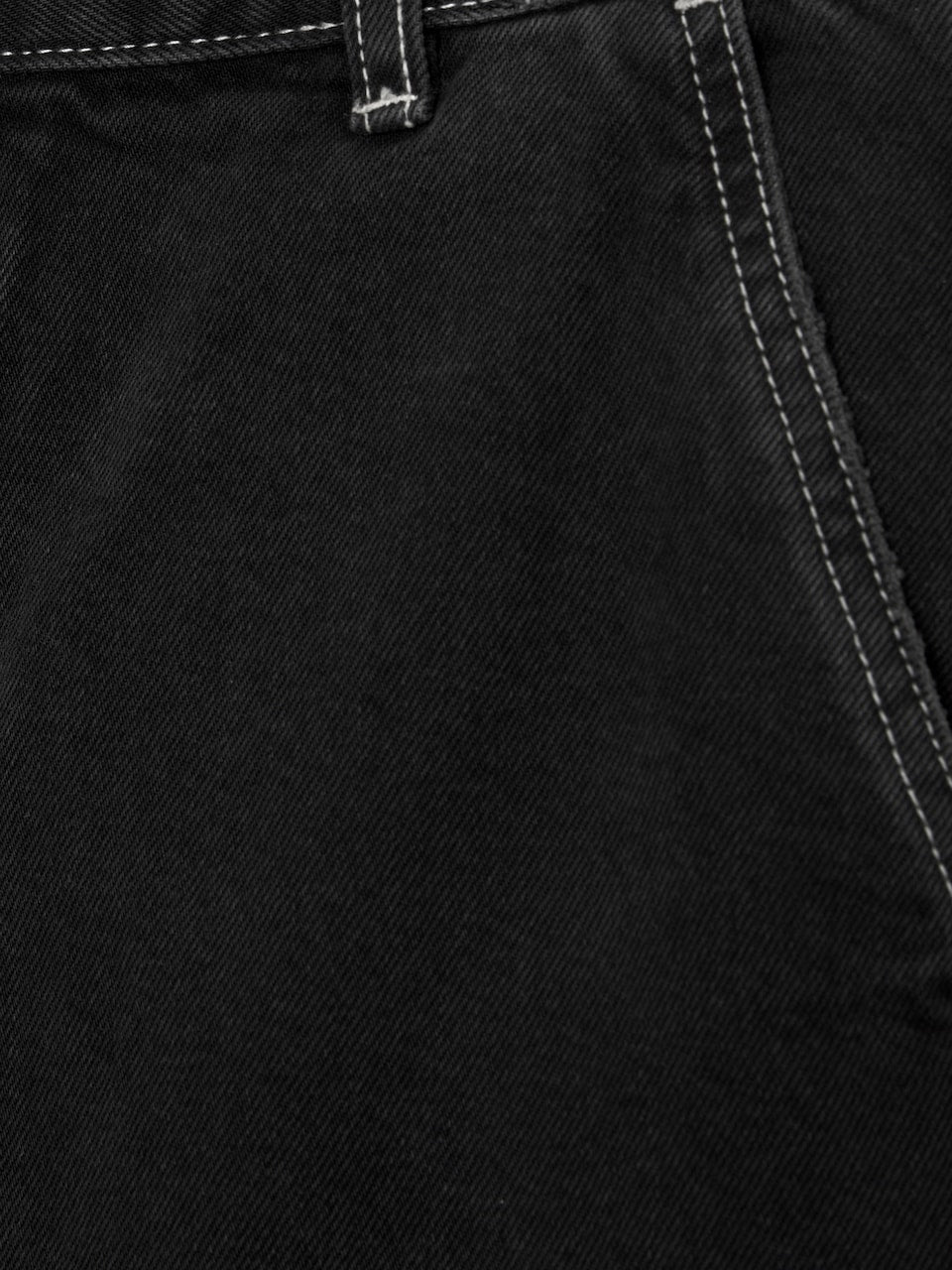 BLACK CARPENTER DENIM SHORT