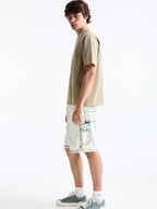 ICE BLUE CARPENTER DENIM SHORTS