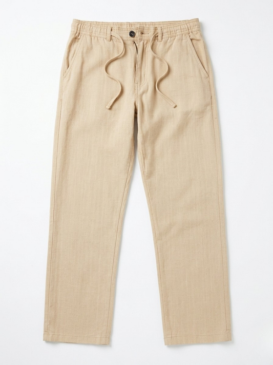 BEIGE LINEN PANT