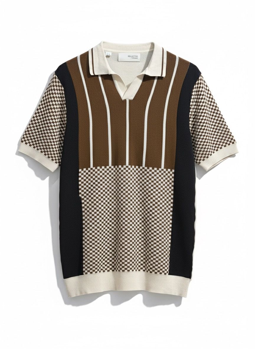 KNITTED POLO T-SHIRT