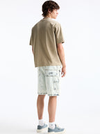 ICE BLUE CARPENTER DENIM SHORTS