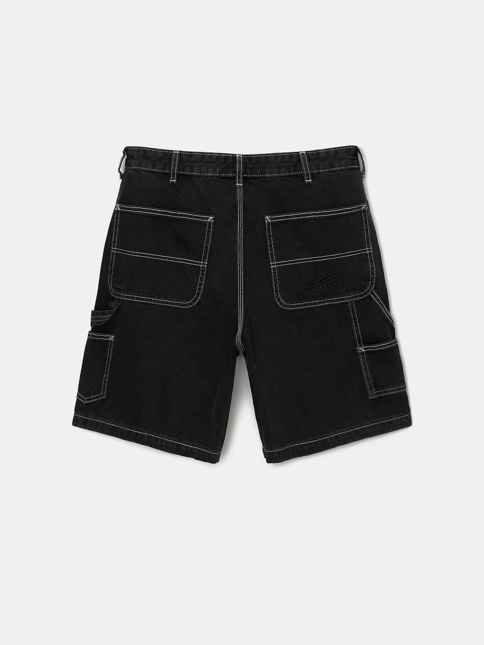 BLACK CARPENTER DENIM SHORT