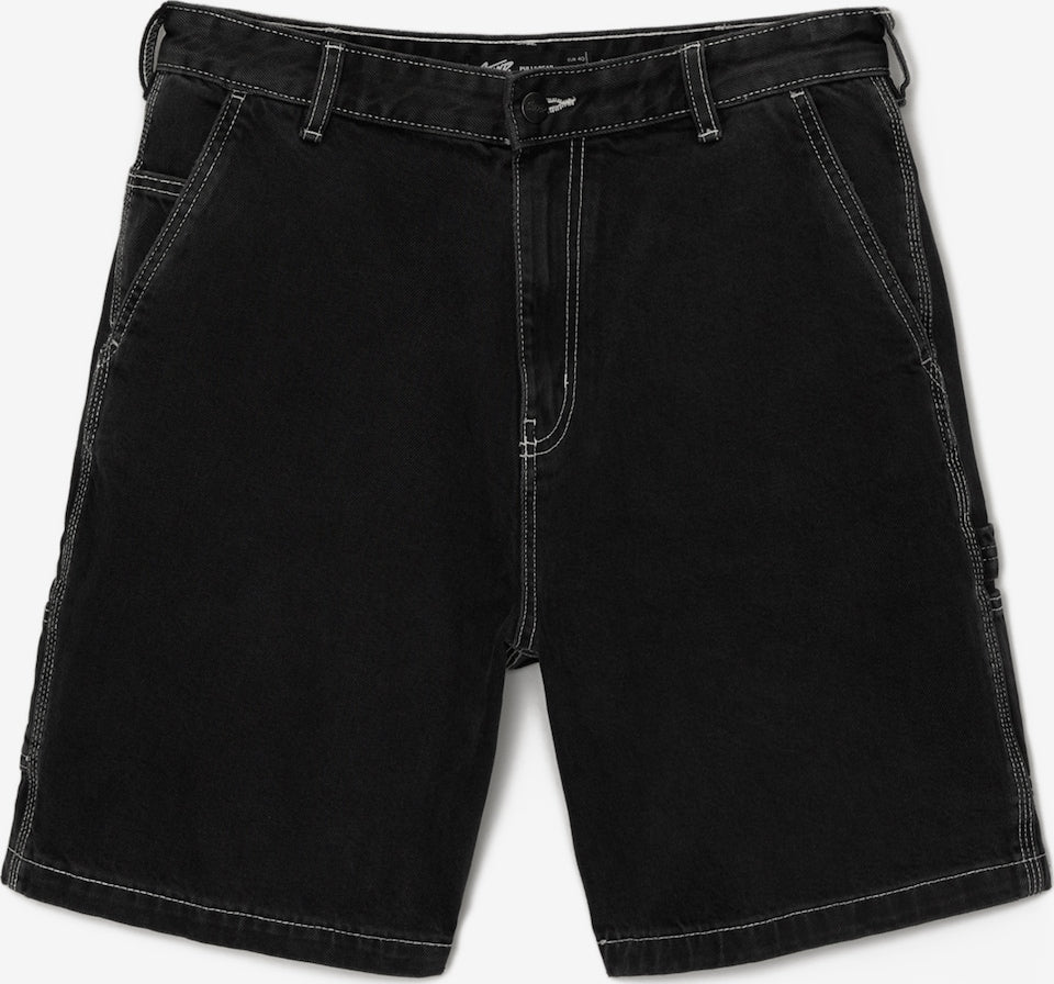 BLACK CARPENTER DENIM SHORT