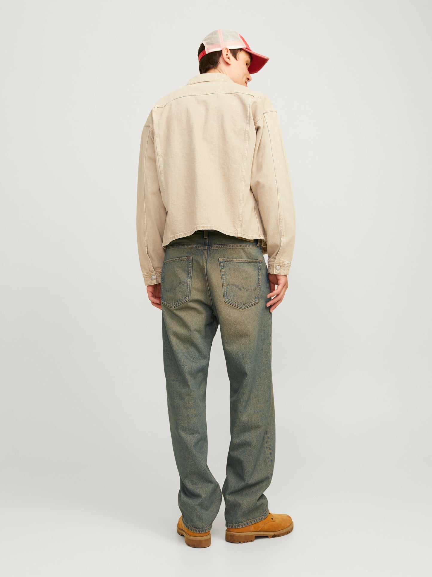 MUD GREEN WASH BAGGY FIT JEANS