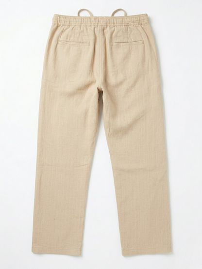 BEIGE LINEN PANT