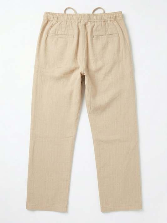 BEIGE LINEN PANT